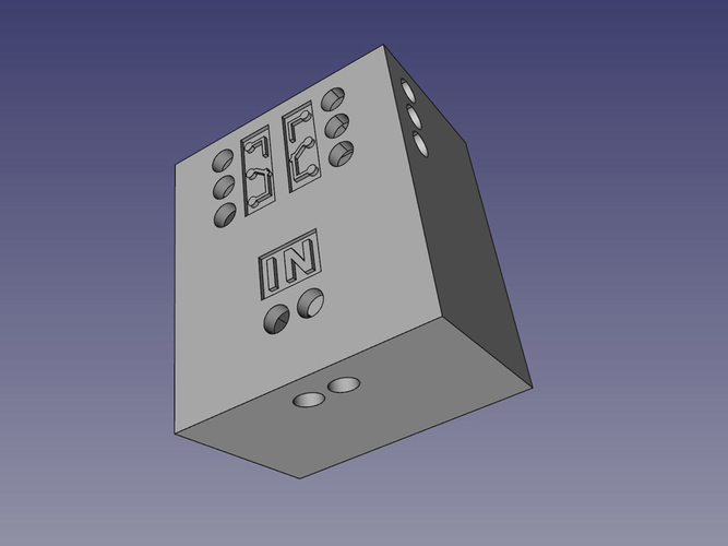 Mini relay box - 2 sets of independent NC/NO contacts 3D Print 263950
