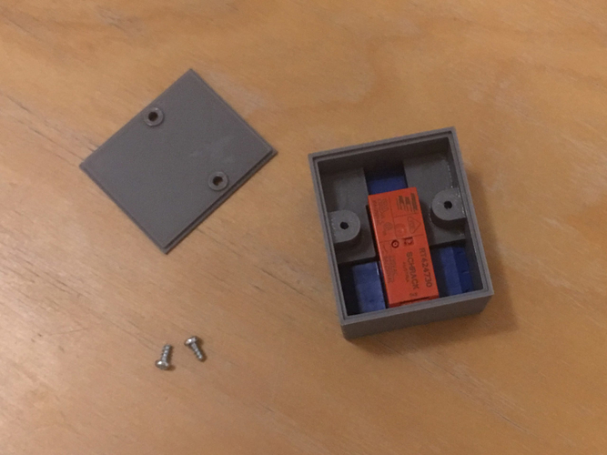 Mini relay box - 2 sets of independent NC/NO contacts 3D Print 263954