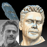 Portrait relief STL file for CNC router based on your photo - Thumbnail 2