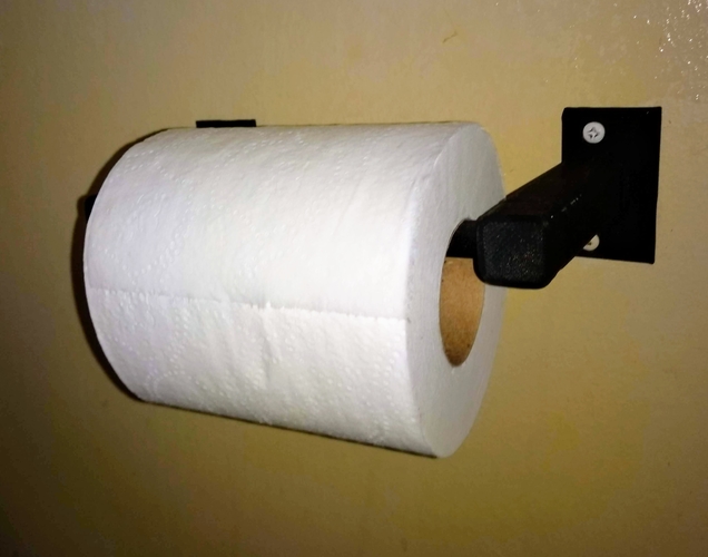 Quick change toilet paper holder for replacing older holders 3D Print 264044