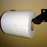 Small Quick change toilet paper holder for replacing older holders 3D Printing 264044