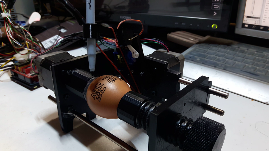 Create an eggbot that draws on eggs 3D Print 264048