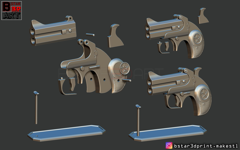 Bond Arms Gun -Best John Wick's Gun  3D Model 3D Print 264057