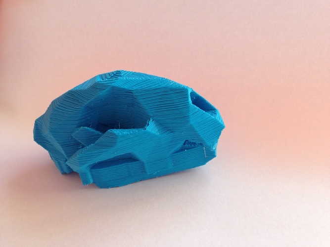 Leopard Skull Low Poly 3D Print 26417