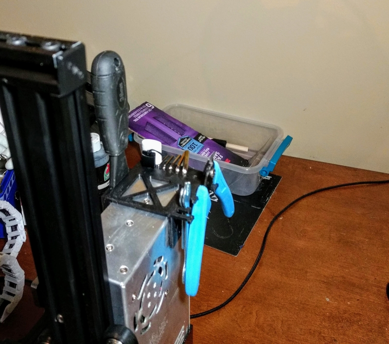 Ender 3 Tool holder with second USB holder