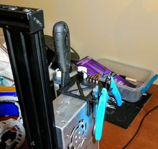 Ender 3 Tool holder with second USB holder 3D Print 264184