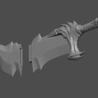 Blade of Kratos From God of War - Fan Art 3D print model - Thumbnail 1