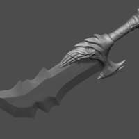 Blade of Kratos From God of War - Fan Art 3D print model - Thumbnail 5