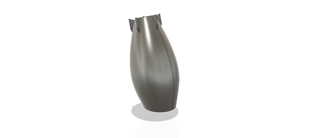 pot vase cup vessel Bomb v304 for 3d-print or cnc 3D Print 264239