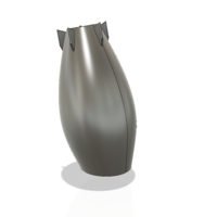 pot vase cup vessel Bomb v304 for 3d-print or cnc - Thumbnail 5