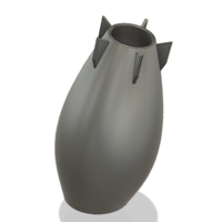 pot vase cup vessel Bomb v304 for 3d-print or cnc - Thumbnail 7