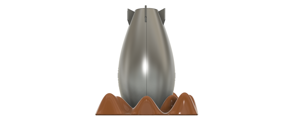 pot vase cup vessel Bomb v304 for 3d-print or cnc 3D Print 264244