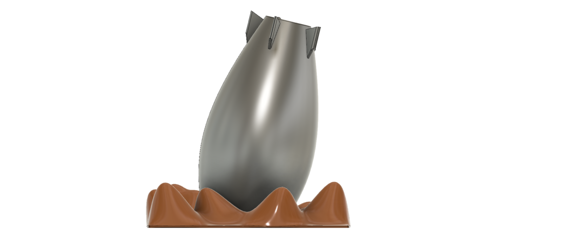 pot vase cup vessel Bomb v304 for 3d-print or cnc 3D Print 264245
