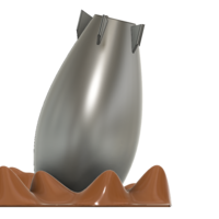 Small pot vase cup vessel Bomb v304 for 3d-print or cnc 3D Printing 264245