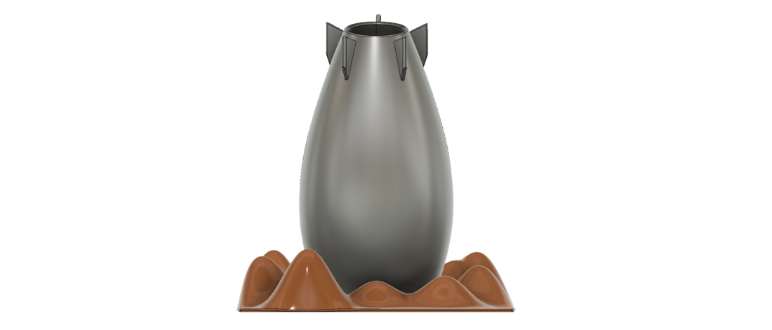 pot vase cup vessel Bomb v304 for 3d-print or cnc 3D Print 264246