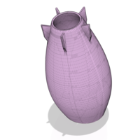 pot vase cup vessel Bomb v304 for 3d-print or cnc - Thumbnail 17