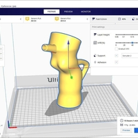 handle watering Can Vase for flowers v301 3d-print and cnc - Thumbnail 2