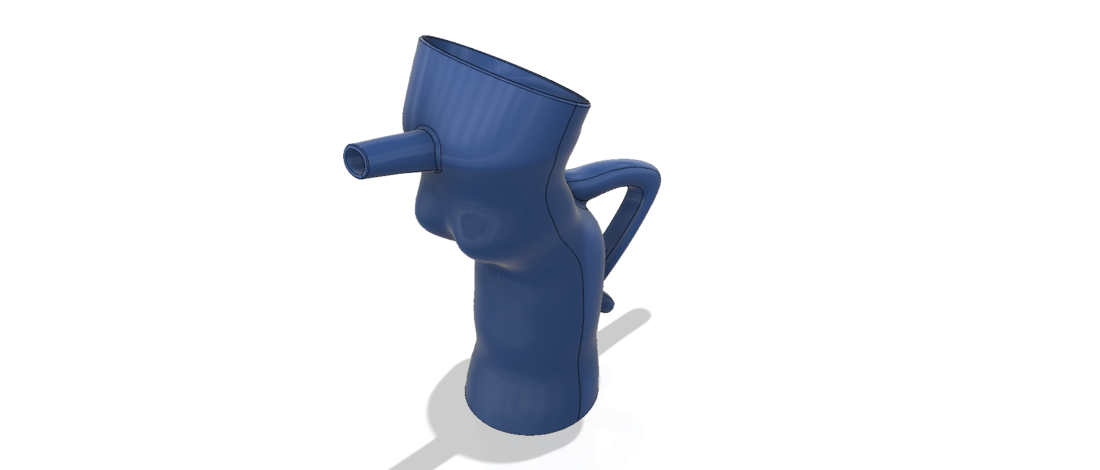 handle watering Can Vase for flowers v301 3d-print and cnc 3D Print 264255