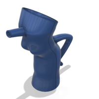 handle watering Can Vase for flowers v301 3d-print and cnc - Thumbnail 3