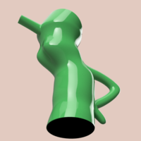 handle watering Can Vase for flowers v301 3d-print and cnc - Thumbnail 13