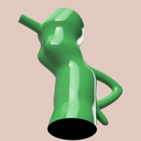 handle watering Can Vase for flowers v301 3d-print and cnc - Thumbnail 14