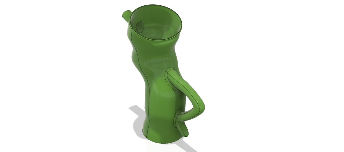 handle watering Can Vase for flowers v301 3d-print and cnc 3D Print 264267