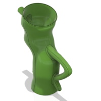 handle watering Can Vase for flowers v301 3d-print and cnc - Thumbnail 15