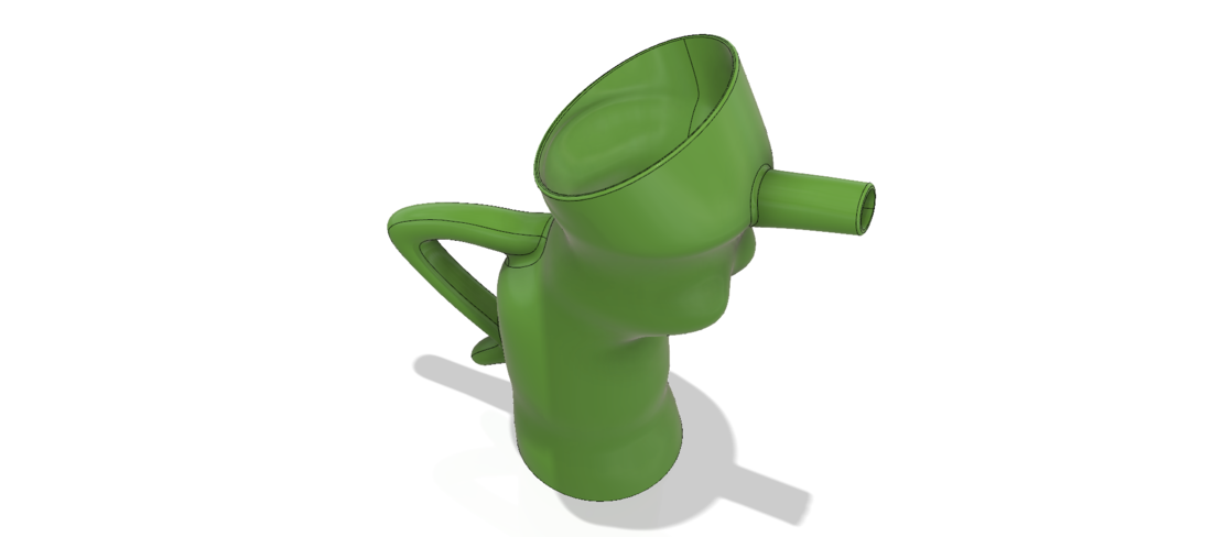 handle watering Can Vase for flowers v301 3d-print and cnc 3D Print 264268