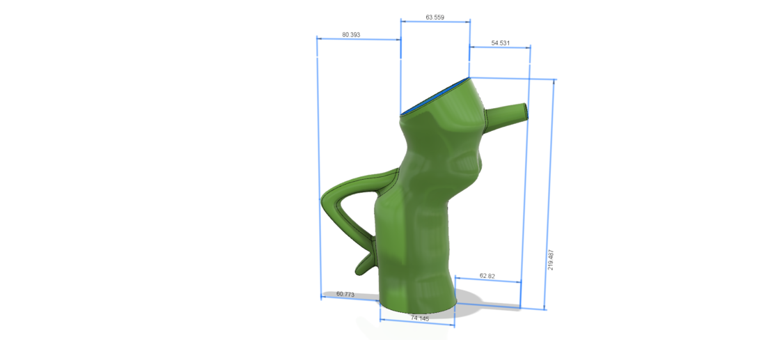 handle watering Can Vase for flowers v301 3d-print and cnc 3D Print 264272