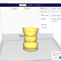  style vase cup vessel v302 for 3d-print or cnc - Thumbnail 2