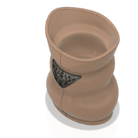  style vase cup vessel v302 for 3d-print or cnc - Thumbnail 7