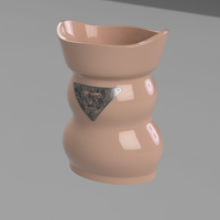 style vase cup vessel v302 for 3d-print or cnc - Thumbnail 8