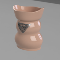  style vase cup vessel v302 for 3d-print or cnc - Thumbnail 9