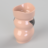  style vase cup vessel v302 for 3d-print or cnc - Thumbnail 10