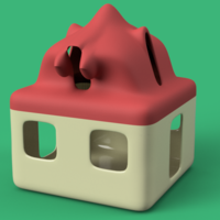 development candlestick toy game dragon house 3d cnc - Thumbnail 3
