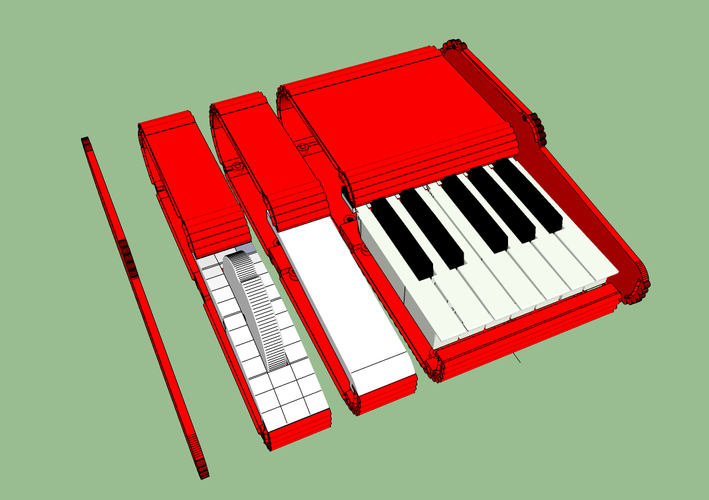 Modular Synthesizer Control Keyboard 3D Print 26430