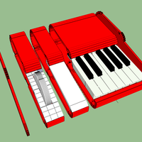 Small Modular Synthesizer Control Keyboard 3D Printing 26430