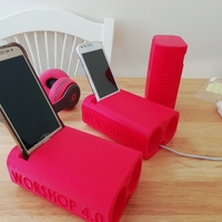 Small phone holder amplifier 3D Printing 264319