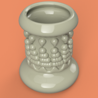 King style vase cup vessel v305 for 3d-print or cnc - Thumbnail 1