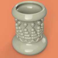 King style vase cup vessel v305 for 3d-print or cnc - Thumbnail 2