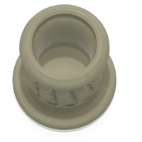 King style vase cup vessel v305 for 3d-print or cnc - Thumbnail 6