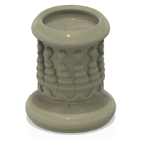 King style vase cup vessel v305 for 3d-print or cnc - Thumbnail 9
