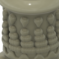 King style vase cup vessel v305 for 3d-print or cnc - Thumbnail 10