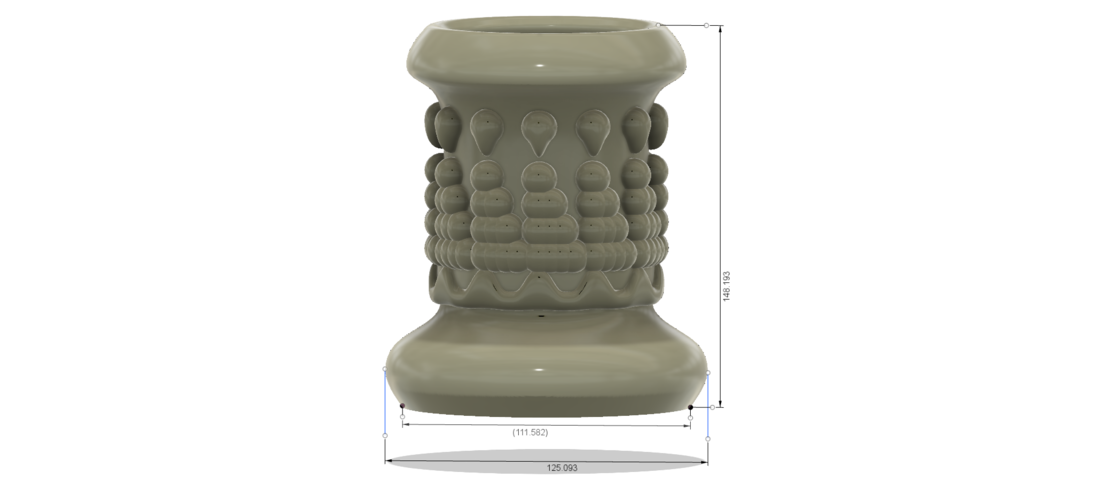 King style vase cup vessel v305 for 3d-print or cnc 3D Print 264356