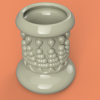 King style vase cup vessel v305 for 3d-print or cnc - Thumbnail 14