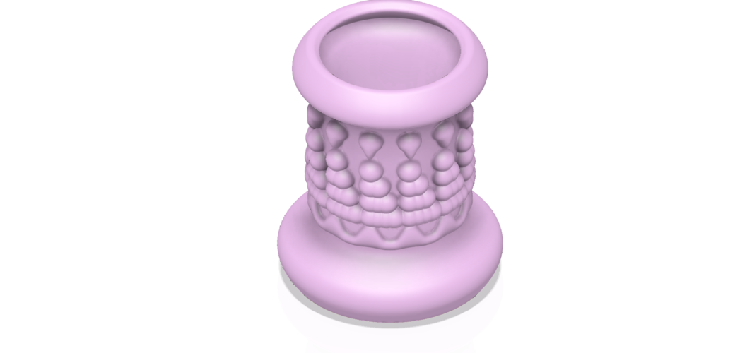 King style vase cup vessel v305 for 3d-print or cnc 3D Print 264361