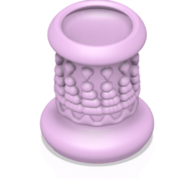 King style vase cup vessel v305 for 3d-print or cnc - Thumbnail 16