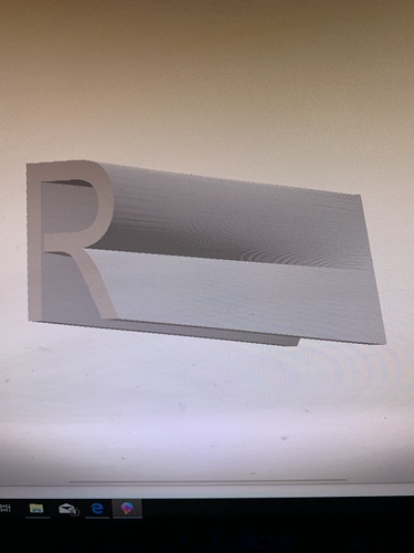 Letters R&A Morphed 3D Print 264367