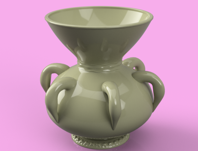 historical vase cup vessel v306 for 3d-print or cnc 3D Print 264395