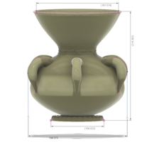 historical vase cup vessel v306 for 3d-print or cnc - Thumbnail 20